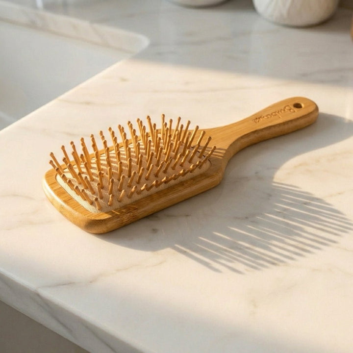 Bamboo Paddle Hair Brush | Classic Handle