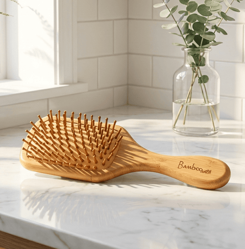 Bamboo Paddle Hair Brush | For Kids