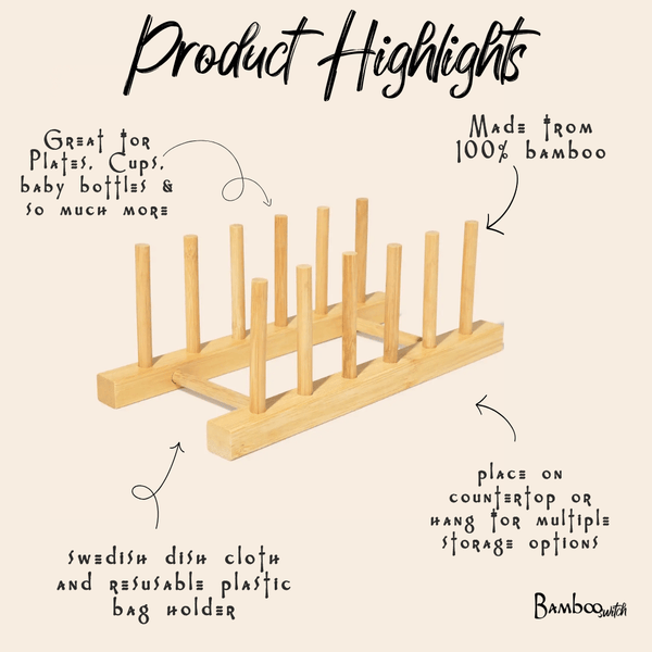 Bamboo Pegged Drying Rack