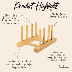 Bamboo Pegged Drying Rack