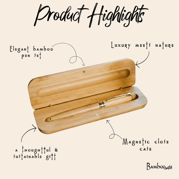 Bamboo Pen in Case