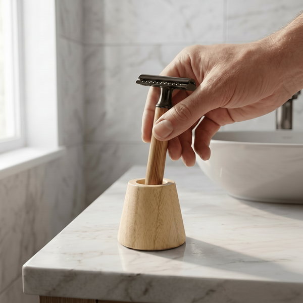Bamboo Razor Holder