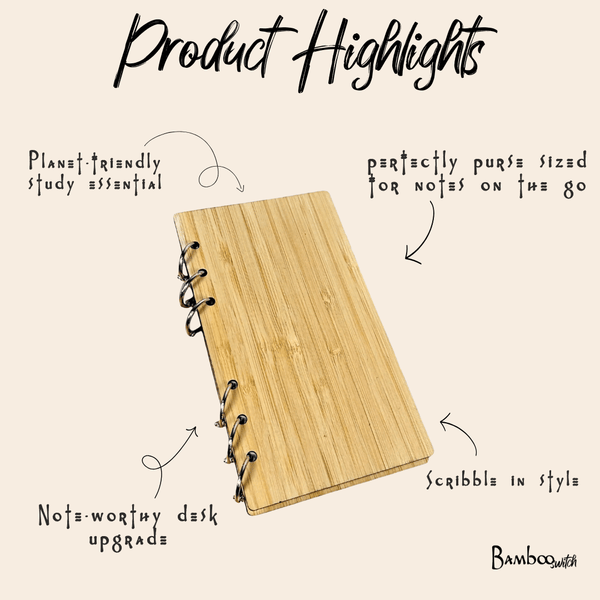 Bamboo Ringed Notebook