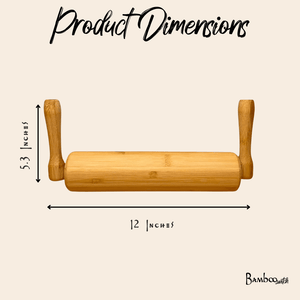 Bamboo Rolling Pin with Handles
