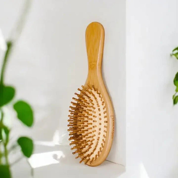 Bamboo Rounded Hair Brush | Classic Handle