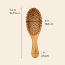 Bamboo Rounded Hair Brush | Comfort Handle
