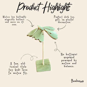 Bamboo Toy | Self-Balancing Butterfly