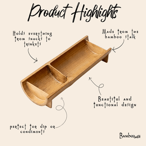 Bamboo Snack Tray