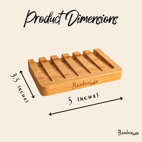 Bamboo Soap Bar Dish | Slated
