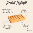 Bamboo Soap Bar Dish | Slated