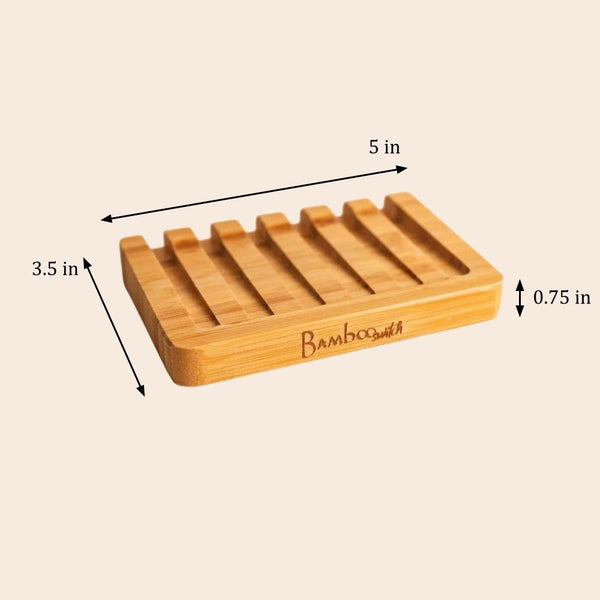 Bamboo Soap Bar Dish | Slated