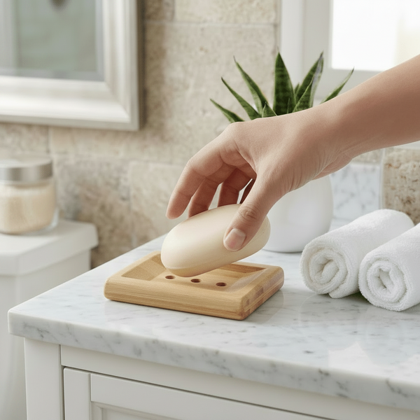 Bamboo Soap Dish Lift | Draining