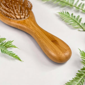 Bamboo Rounded Hair Brush | Comfort Handle