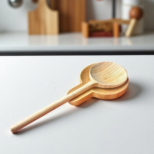 Bamboo Spatula Rest