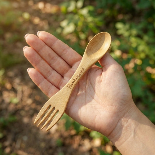 Bamboo Spork Utensil