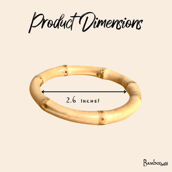 Natural Bamboo Bangle Bracelet