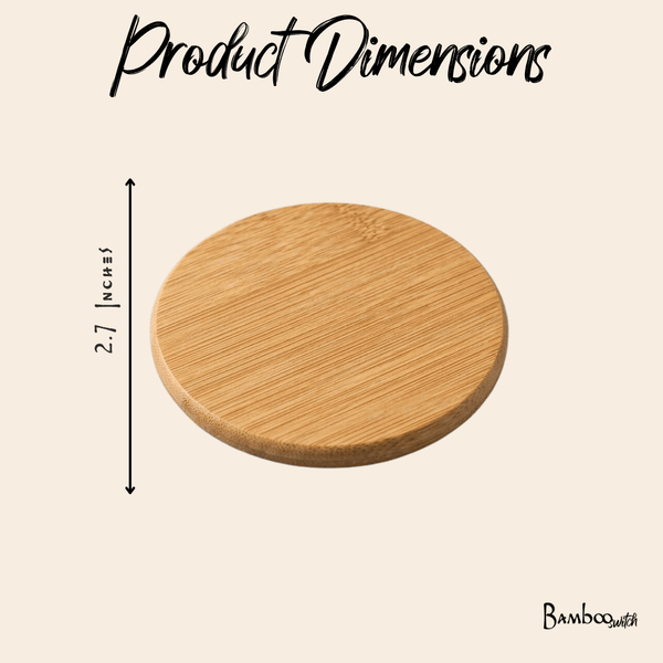 Bamboo Tea Coaster & Holder | 8pc