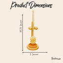 Bamboo Toilet Bowl Cleaning Brush & Stand