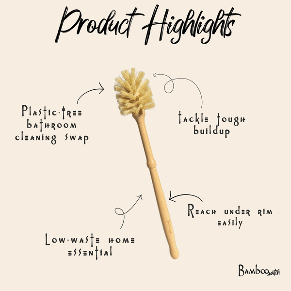 Bamboo Toilet Cleaner Brush