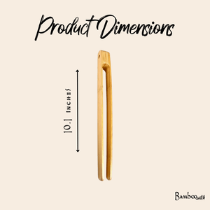 Bamboo Tongs 8"