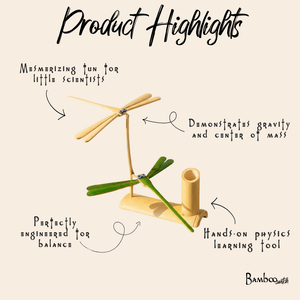 Bamboo Kids Toy | Self Balancing Dragonfly