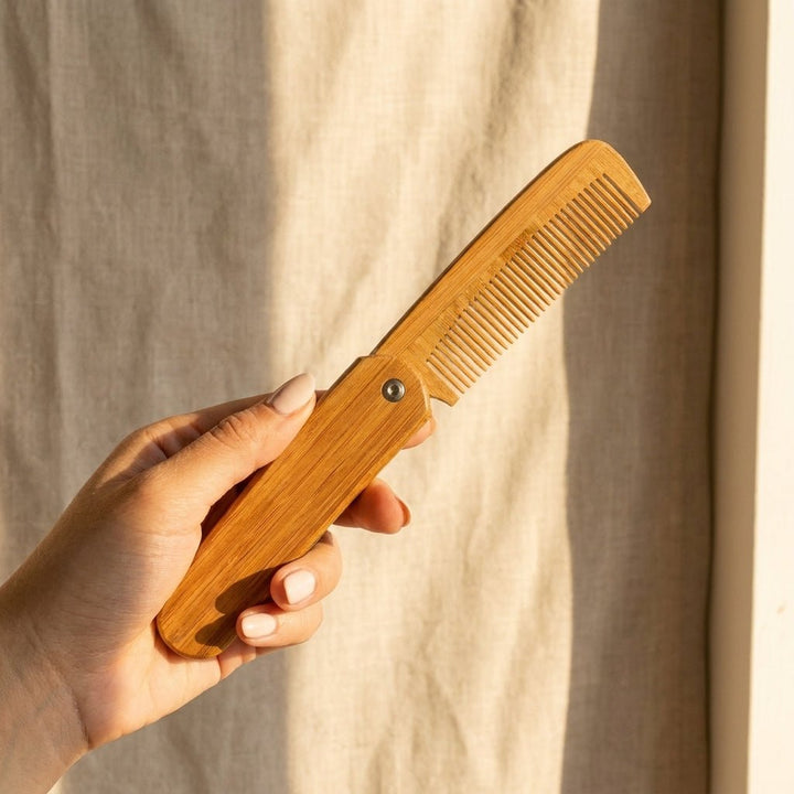 Foldable Bamboo Hair Comb