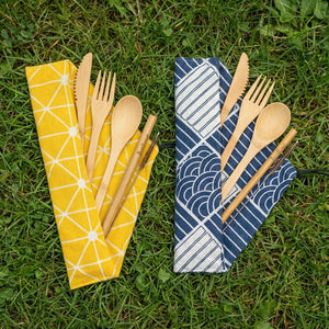 Bamboo Travel Cutlery Set
