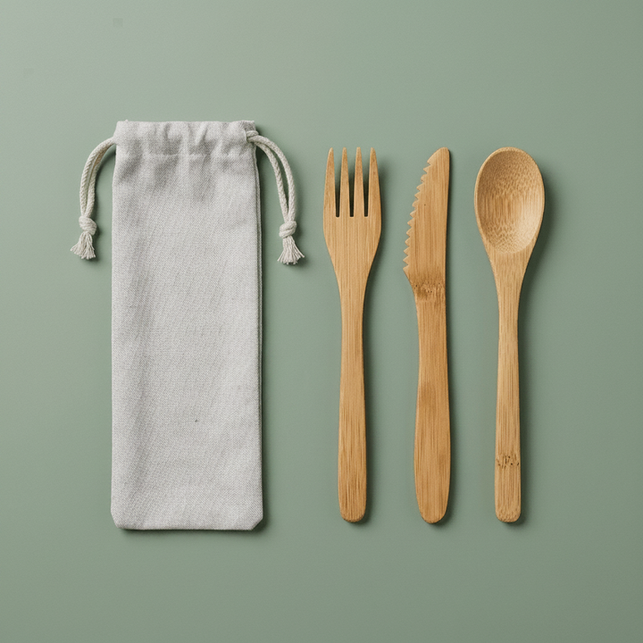 Bamboo Travel Cutlery Set | Kids