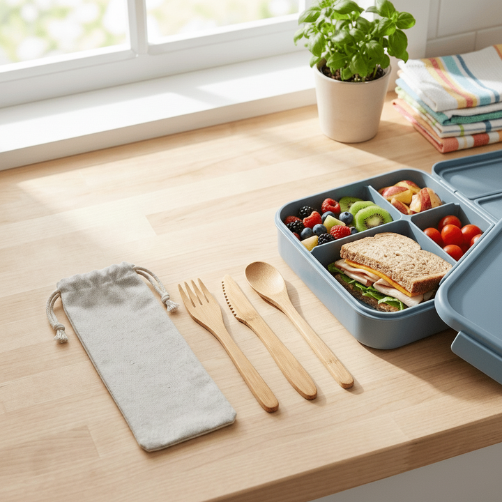 Bamboo Travel Cutlery Set | Kids