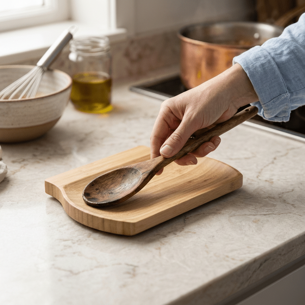 Bamboo Utensil Rest | Flat