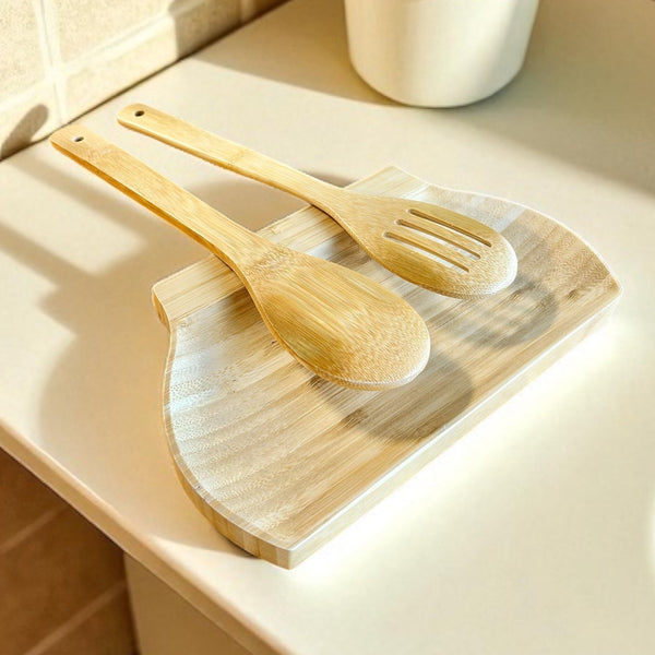 Bamboo Utensil Rest | Flat