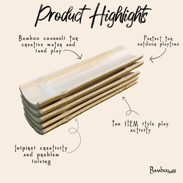 Bamboo Water Channel | Kids Outdoor Toy