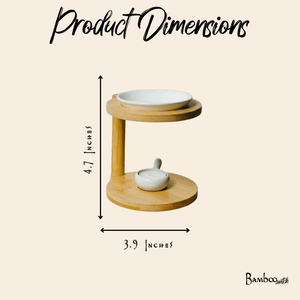 Bamboo Wax Melt Burner | Modern Rod