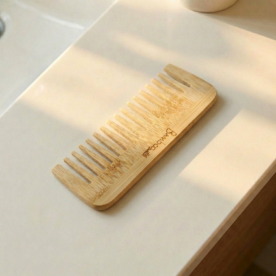 Bamboo Wide Tooth Comb | Compact