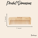 Bamboo Wide Tooth Comb | Compact