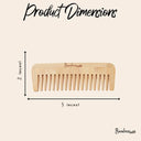 Bamboo Wide Tooth Comb | Pointed Tips