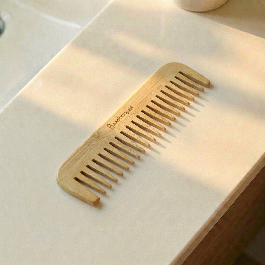 Bamboo Wide Tooth Comb | Pointed Tips