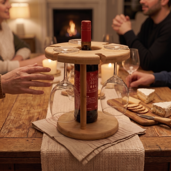 Bamboo Wine Serving Holder