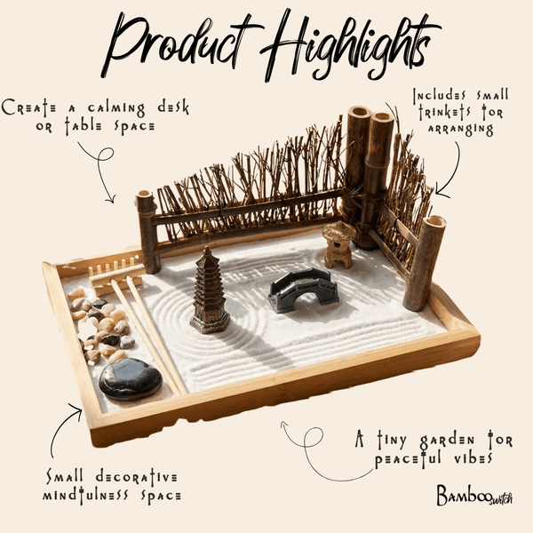 Bamboo Zen Garden Set