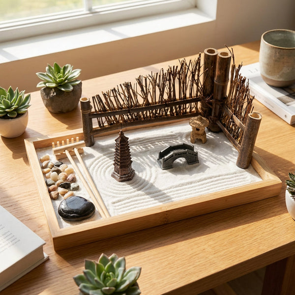 Bamboo Zen Garden Set