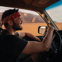 Bandana Towel: Paisley Red