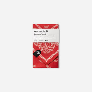 Bandana Towel: Paisley Red