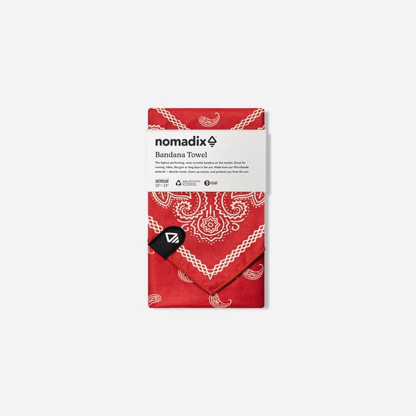 Bandana Towel: Paisley Red
