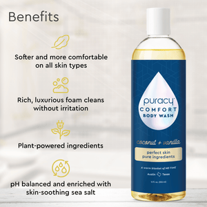 Puracy Natural Body Wash - Acidified, PH Balanced