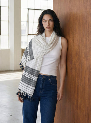 White Kutch Scarf