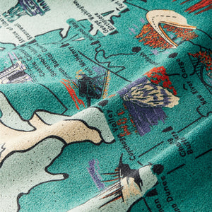 Blanket Towel: National Parks and Monuments Map