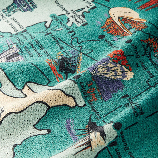 Blanket Towel: National Parks and Monuments Map