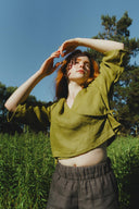 Artemis Top in Avocado