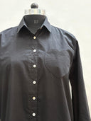 Good Boyfriend Shirt with Heart Pocket Black