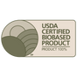 USDA Certified Biobased 100% certification logo